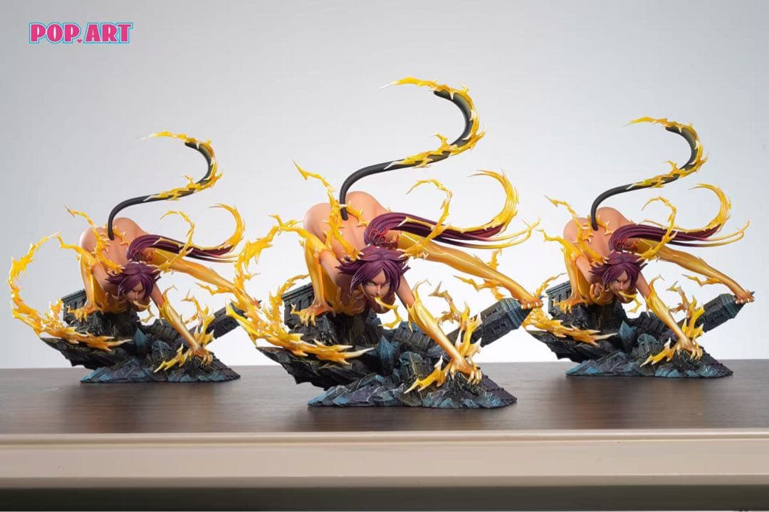 ブリーチBLEACH 四楓院夜一瞬鬨・雷獣戦形 ガレージキッドフィギュア