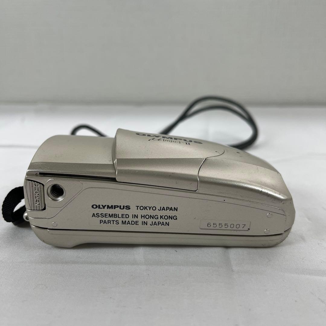 h) OLYMPUS μ[mju:]-II シルバー フィルムカメラ ジャンク - メルカリ