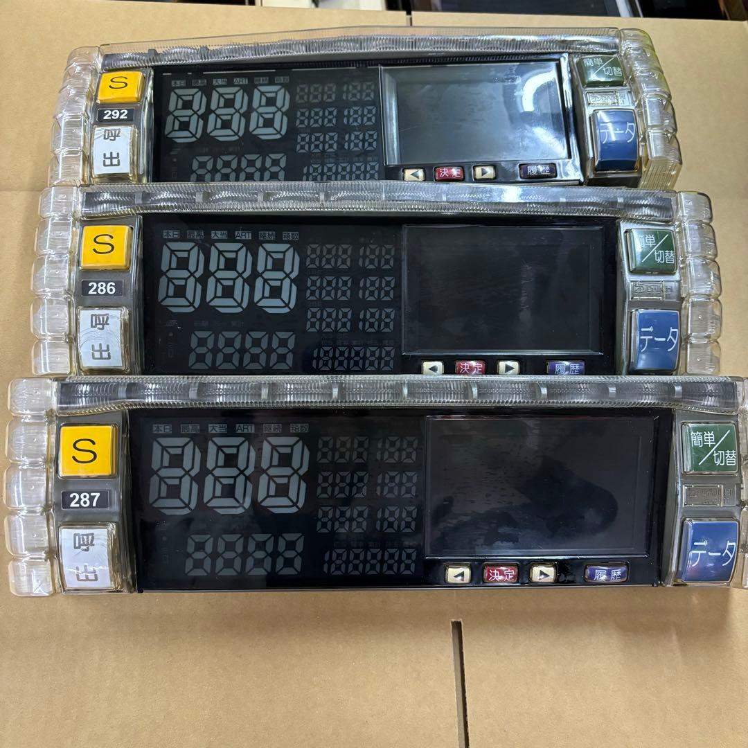 データカウンター デー太郎11 スロット用 3台セット 中古】【パチスロ用】デー太郎ランプ11【差枚数・スランプグラフ機能