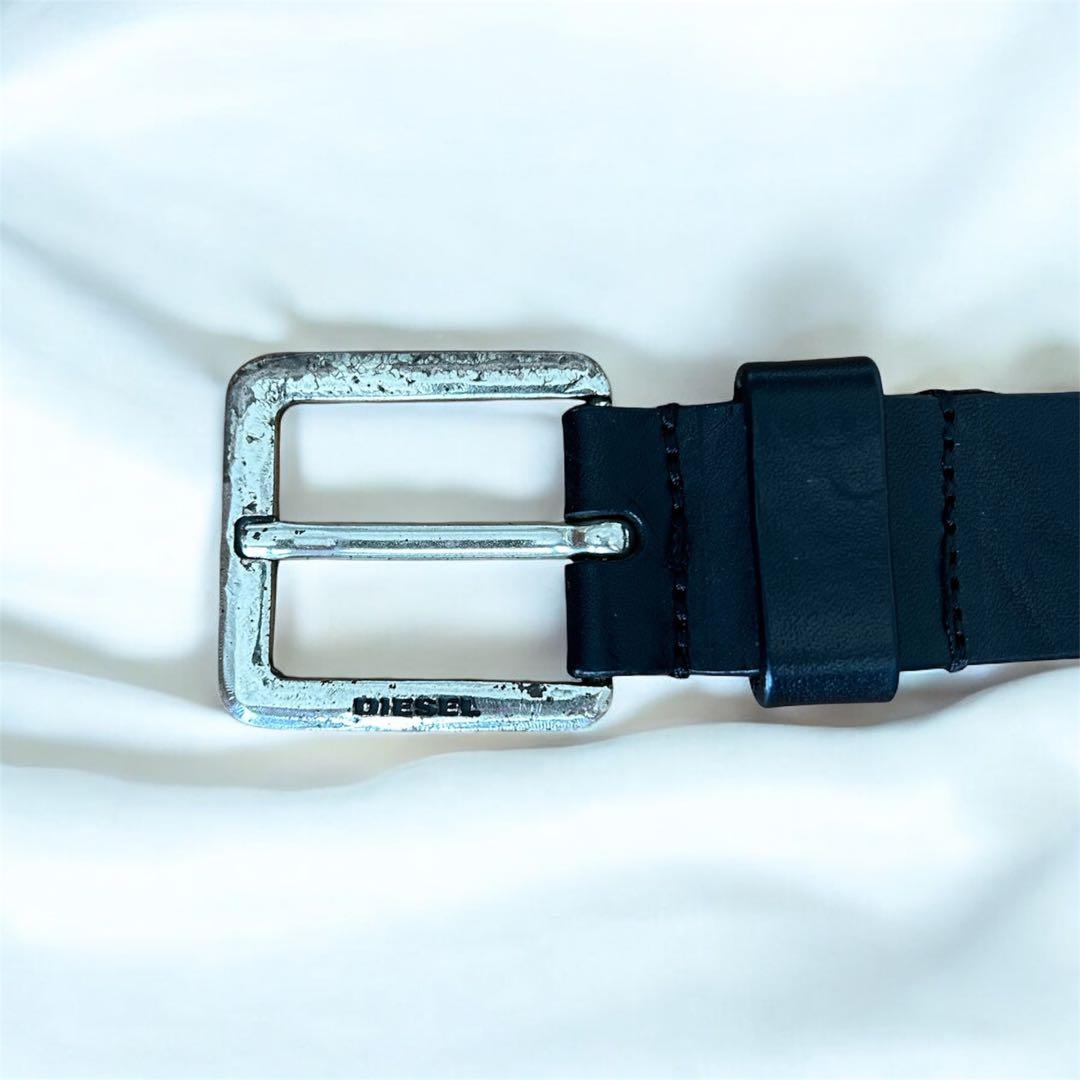 DIESEL ディーゼル ベルト ヴィンテージ加工 バックロゴ - メルカリ