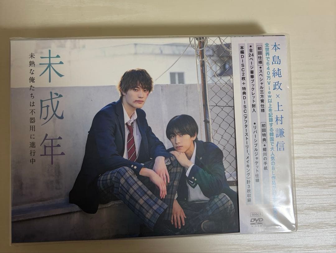 未成年～未熟な俺たちは不器用に進行中～ DVD BOX〈3枚組〉 未成年～未熟な俺たちは不器用に進行中～ DVD BOX 【DVD