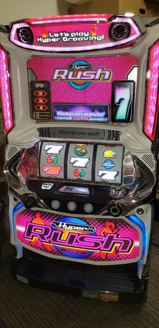 ♪パチスロ実機　セブンリーグ　ハイパーラッシュ　不要機付き♪ SハイパーラッシュSLC8 パチスロ 実機 セブンリーグ◇コイン不要