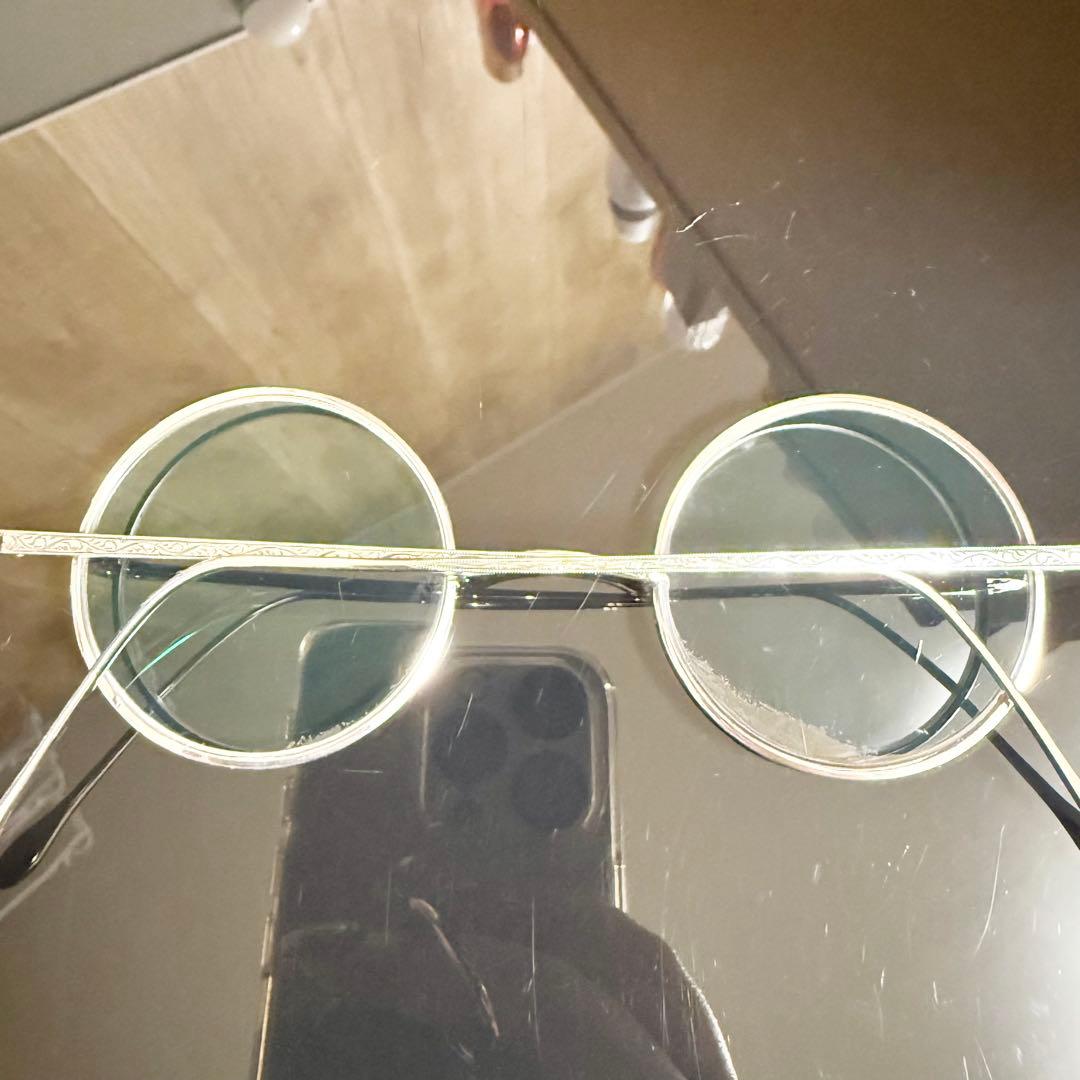 白山眼鏡店 銀製一山 メガネ 純銀一山 ラウンド - メルカリ