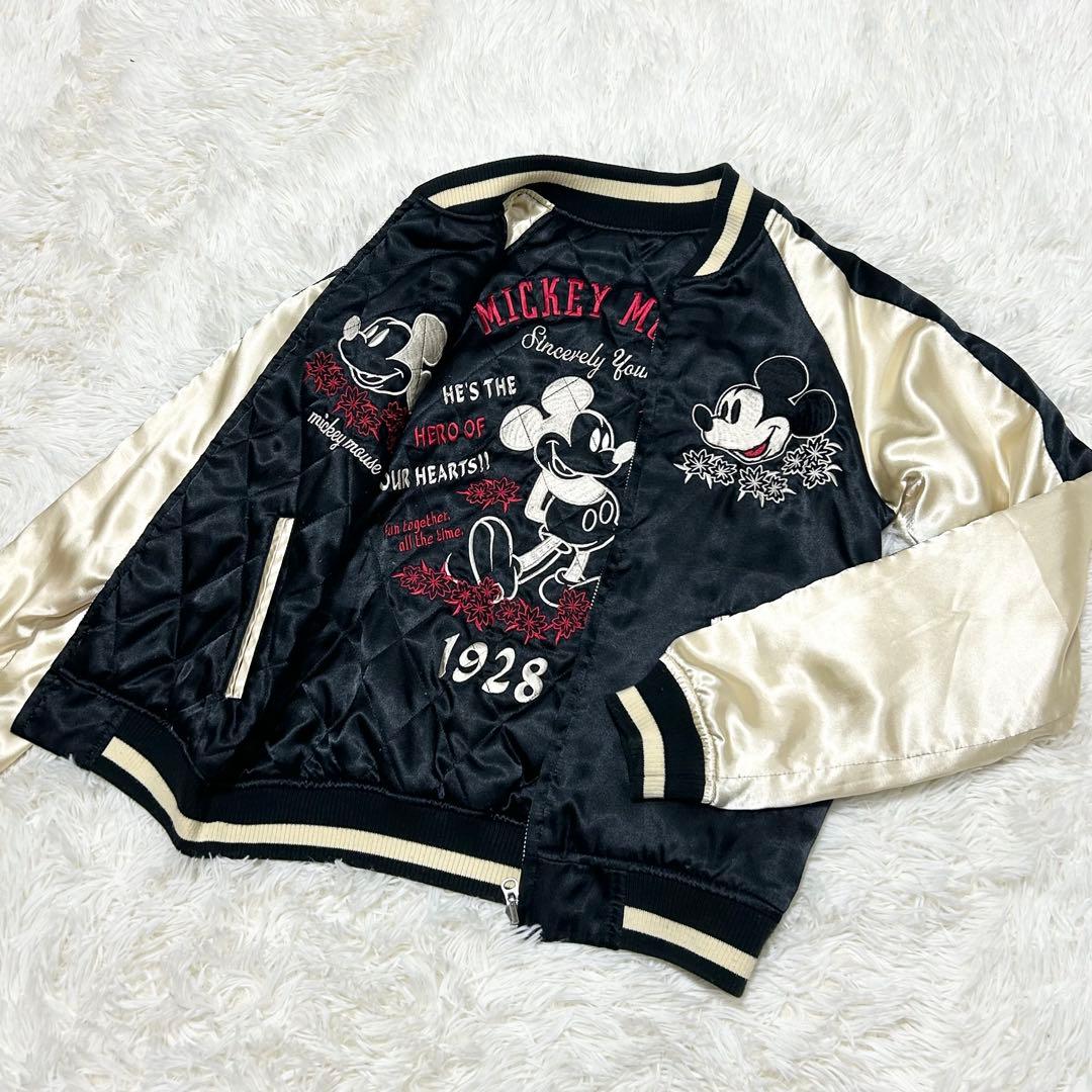 Disney ディズニー リバーシブルスカジャン 黒