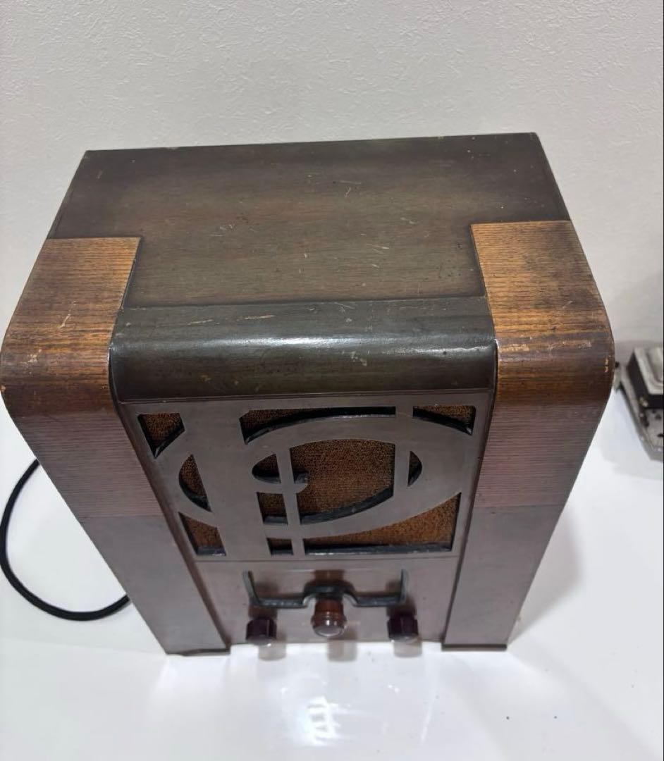 レトロ 戦前 真空管ラジオ コンドルラジオ受信機 RC-300 並4 整備済