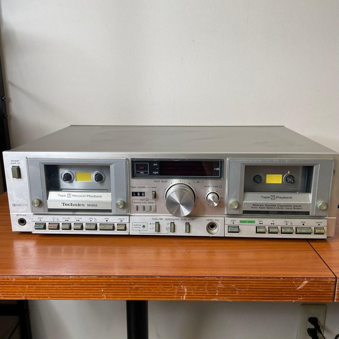 テクニクス Technics ダブルカセットデッキ RS-M202 昭和レトロ - メルカリ