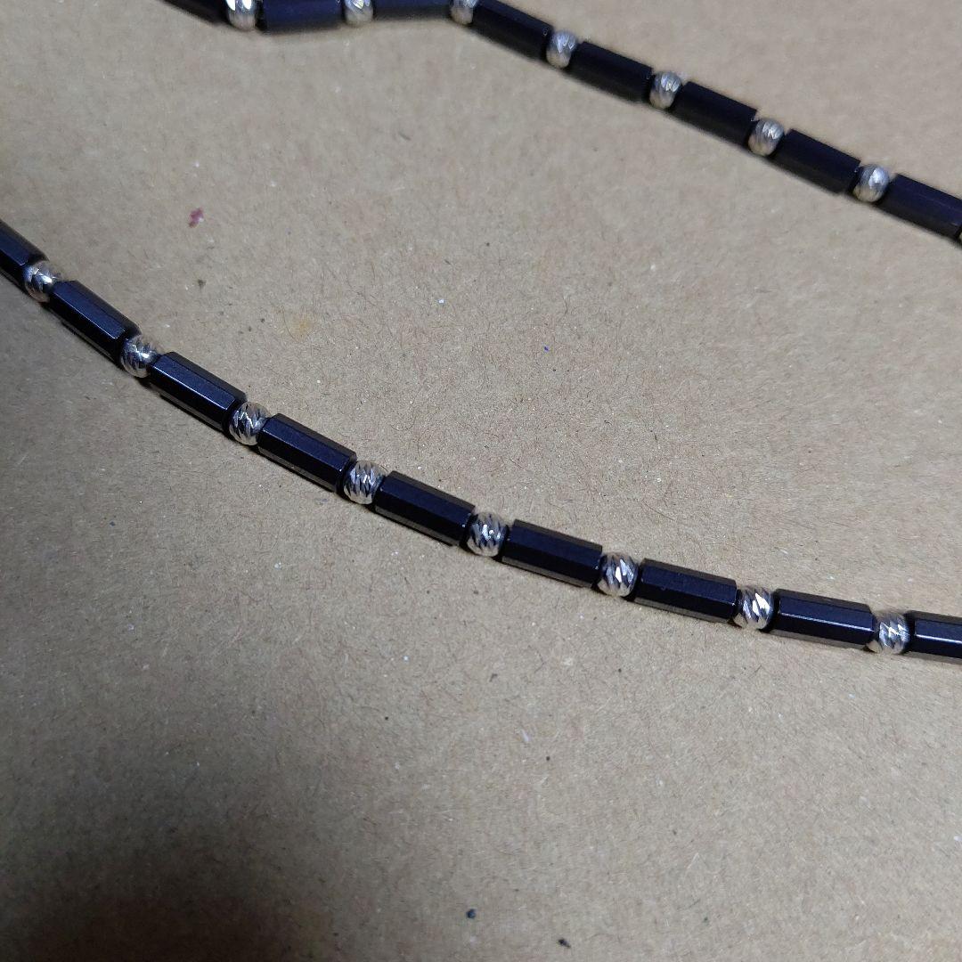 DisMoi ディモア ネックレス アスカブラック 43㎝ K18 WG 中古品