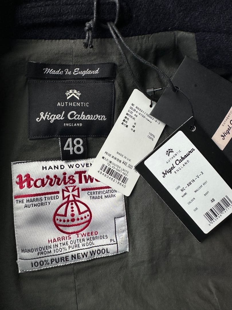 T*7様 Nigel Cabourn マロリーベスト 48 ネイビー