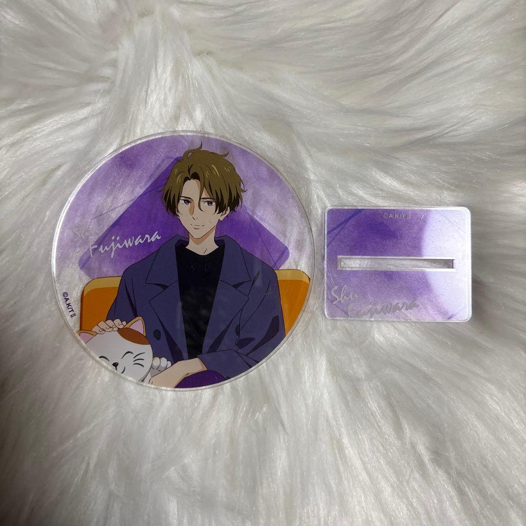 ツルネ 藤原愁 つながりの一射 まねきねこ 台座付きアクリルコースター