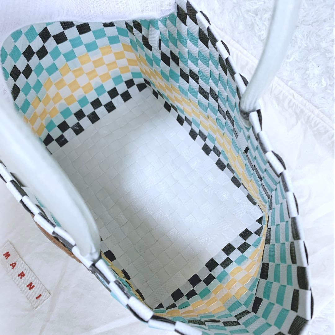 AIKO様専用】 MARNI フラワーマーケット 編み込み かごバッグ - メルカリ