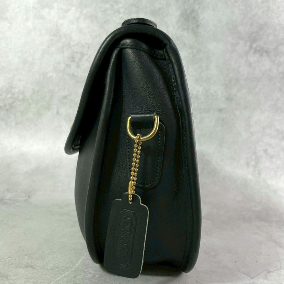 極美品 オールドコーチ プラザ 2way ショルダーバッグ ターンロック 黒