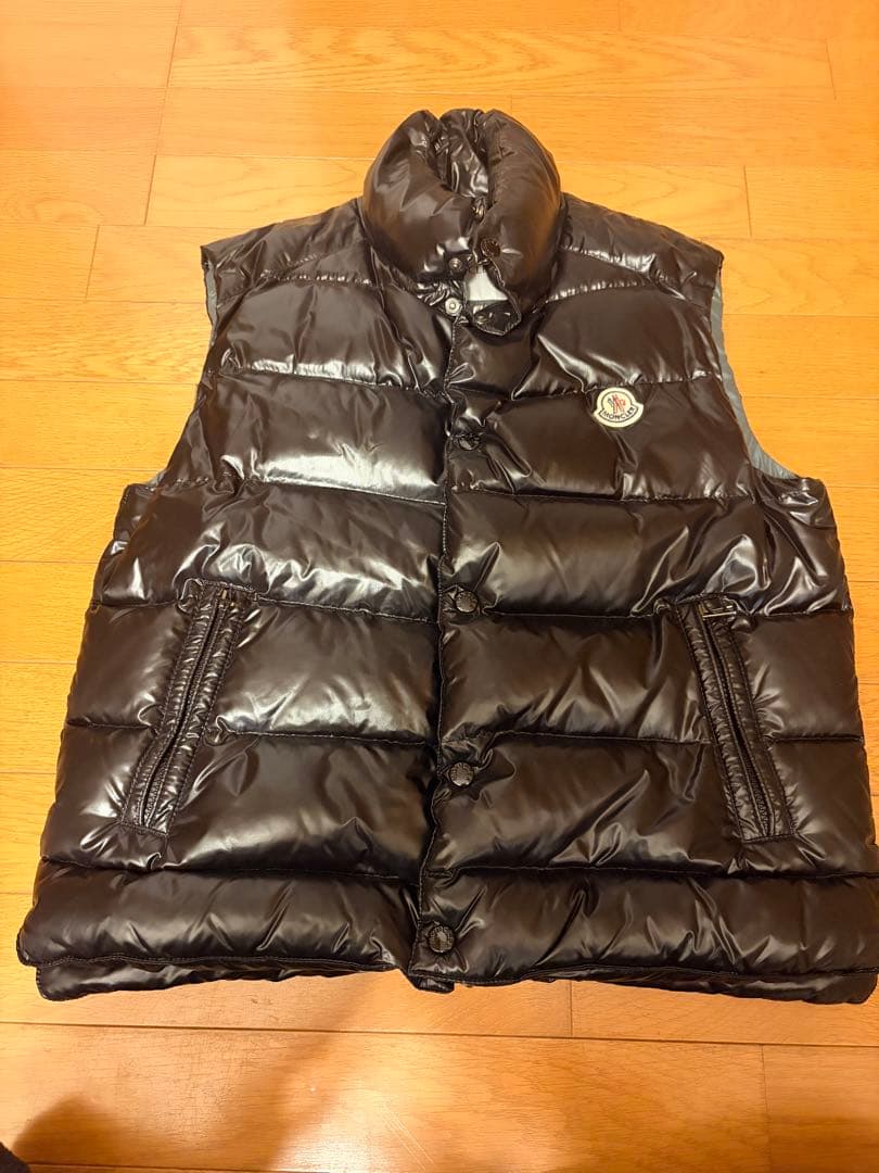 モンクレール　TIB　ティブ　ダウンベスト　ロゴワッペン　1 MONCLER(モンクレール) TIB GILET ロゴ ワッペン ナイロン ダウン
