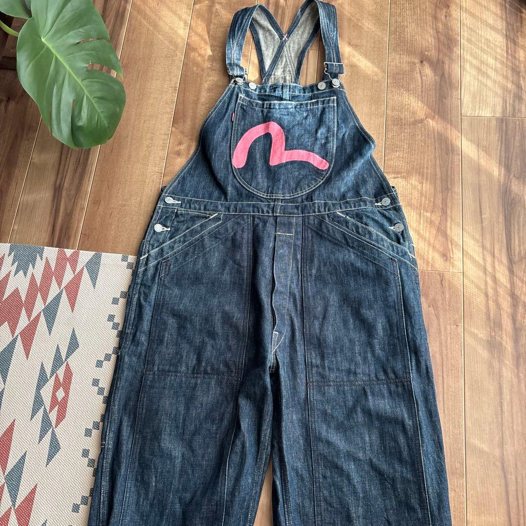 エビス　　オーバーオール　デニム　ジーンズ EVISU - 【1点もの】貴重 エビス オーバーオール サロペットの通販 by