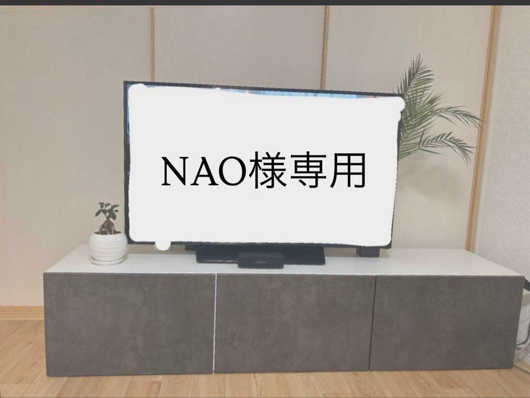 テレビ台　扉のみ 扉付システムラックテレビ台 幅80 × 奥行29.5 × 高さ51.5cm