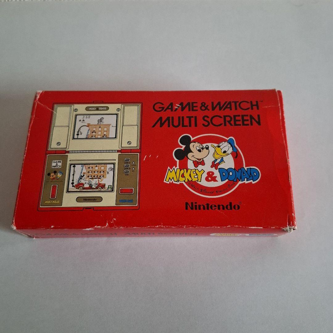 任天堂のGame&Watch　マルチスクリーン　ミッキー&ドナルド Vintage 1983 Nintendo Game and Watch Mickey & Donald Handheld
