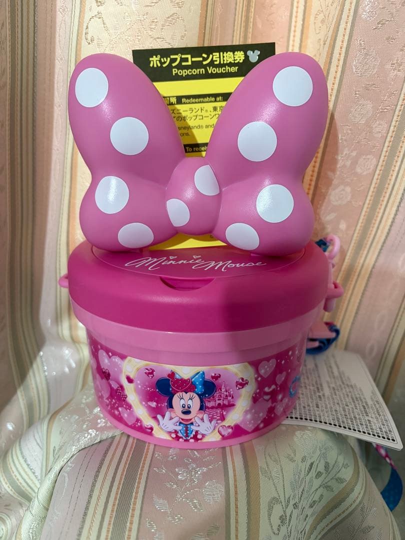 ミニパル　バケット　パルパル　ミニー　ポップコーンバケット　ディズニー ミニーのパルパルーザポップコーンバケット