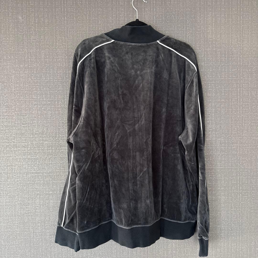 希少】NIKE ベロア ジャージ 上 セットアップ可 スウォッシュ 刺繍ロゴ