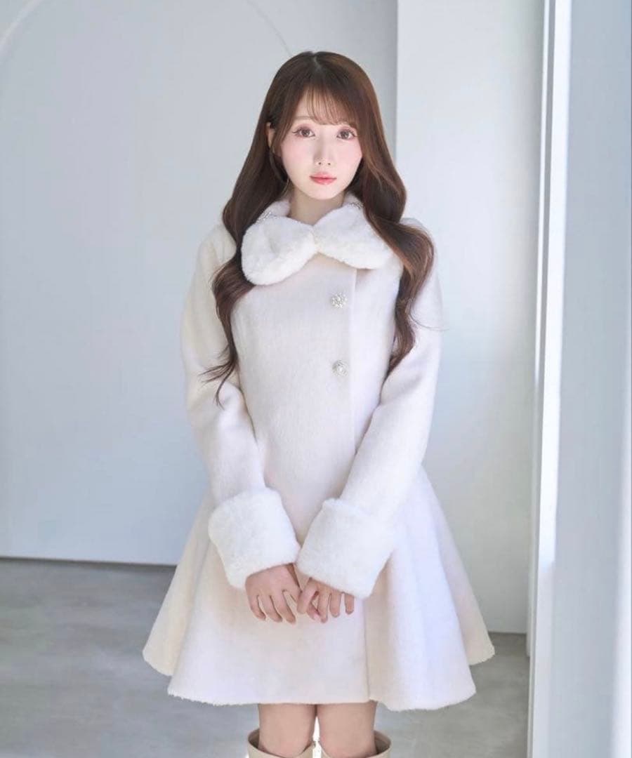 ロゼミューズ rosemuse tippet set flare coat - メルカリ