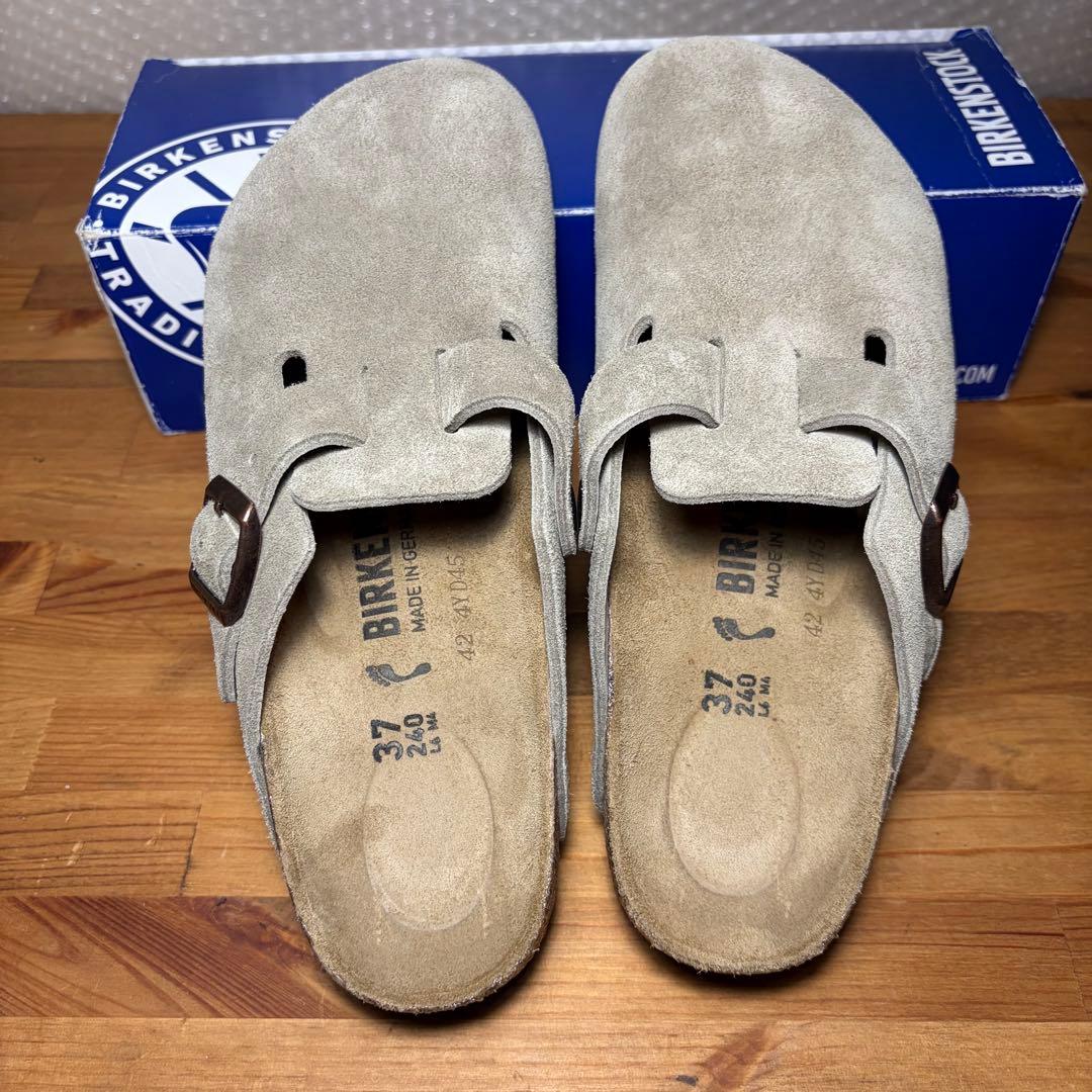 未使用】 ビルケンシュトック ボストン トープ 37 24cm - メルカリ