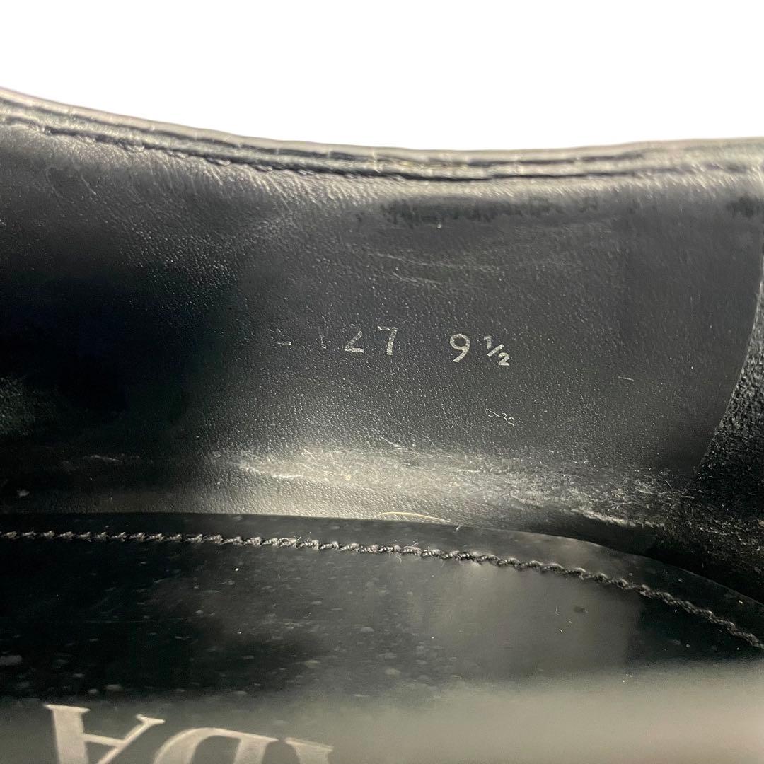 PRADA ローファー チョコレート 三角ロゴ 黒 メンズ 28.5cm