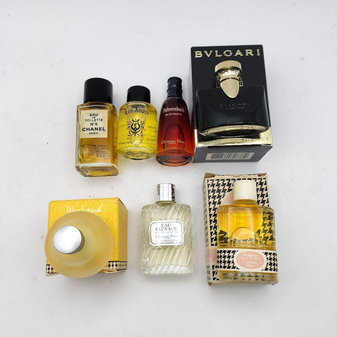 □未使用 ブランドミニ香水7個 ブルガリ ディオール マックス