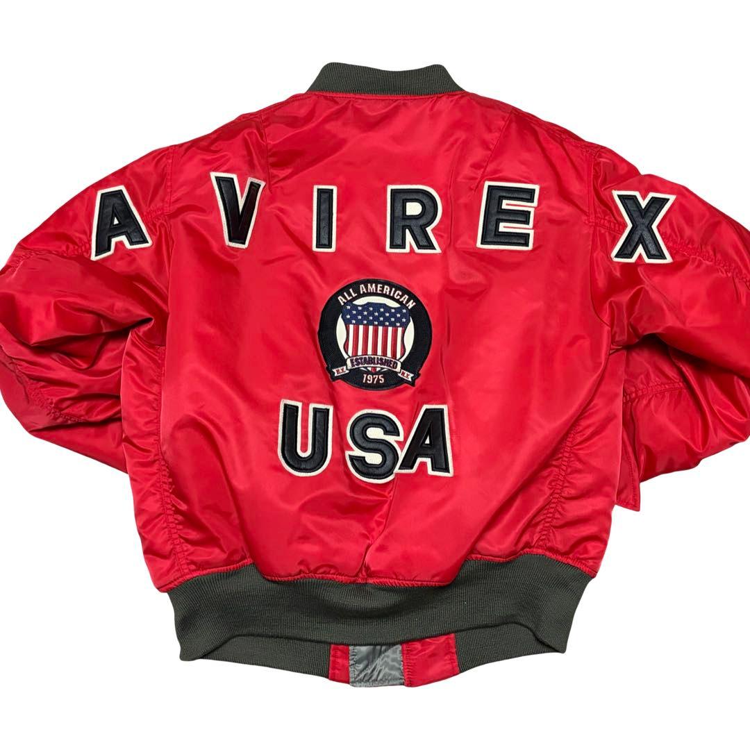 AVIREX アヴィレックス MA-1 赤 リバーシブル AVIREX（アヴィレックス） ma1 ma-1 「WEB＆DEPOT限定」MA-1 REMODEL