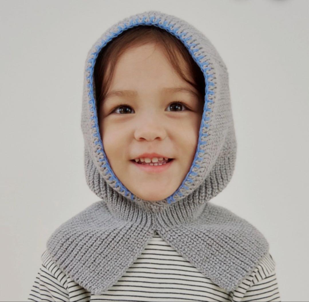 konny ニットバラクラバ メランジグレー - メルカリ