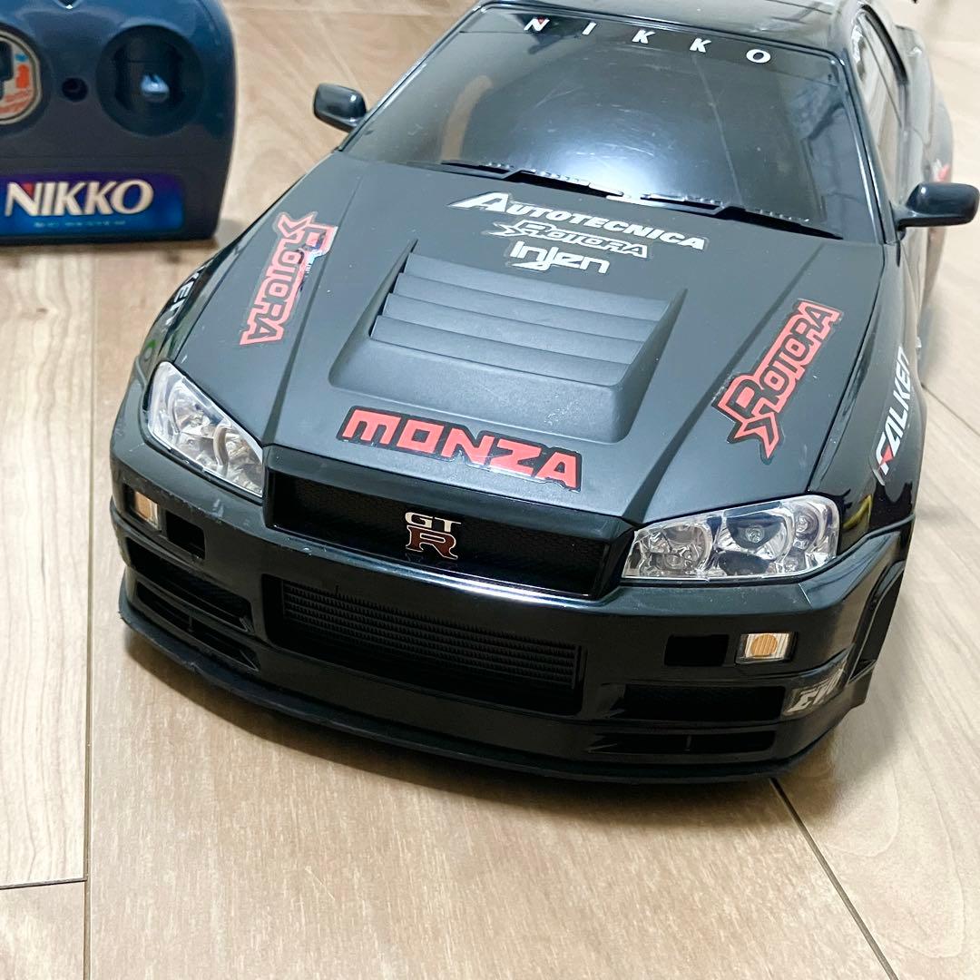 動作OK ニッコー NIKKO 1/10 スカイライン R34 GTR ラジコン - メルカリ