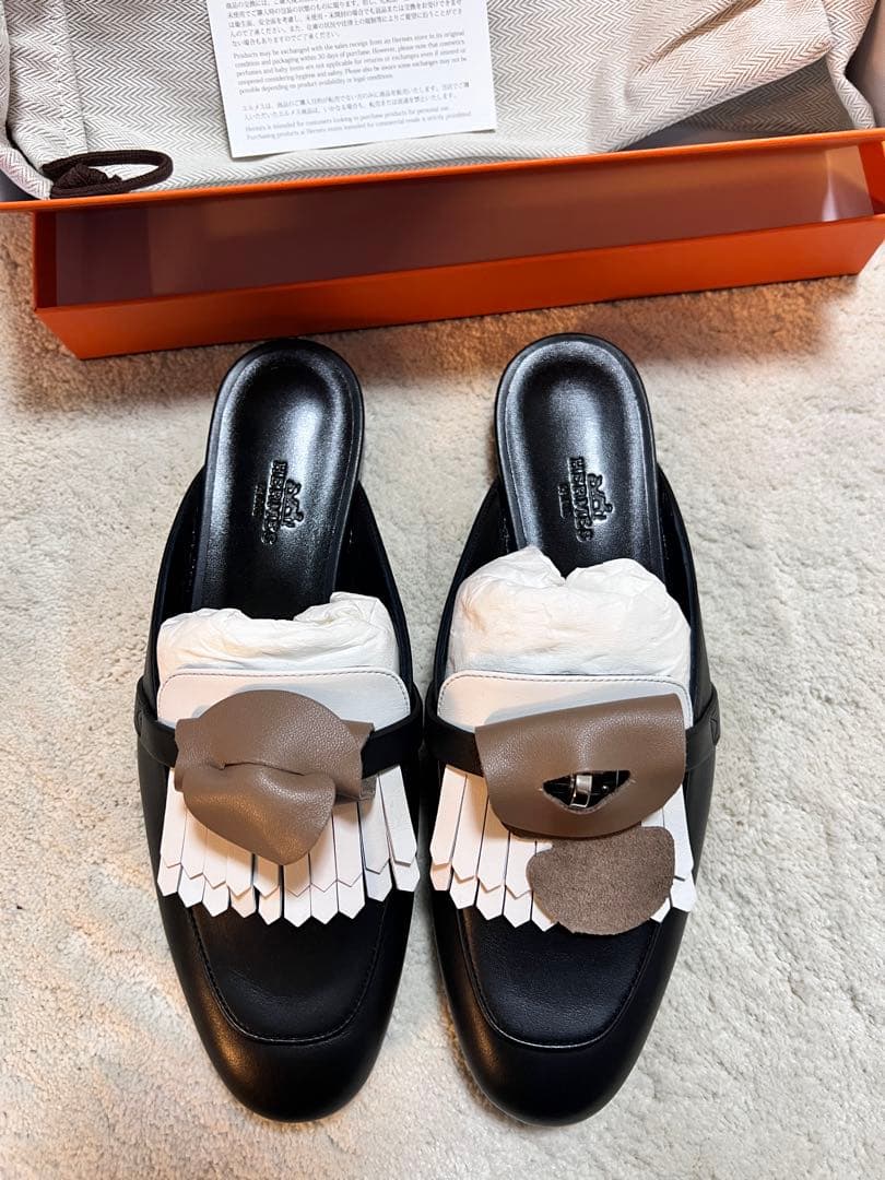 エルメス《ケリー》バックル ミュール 《オズ》