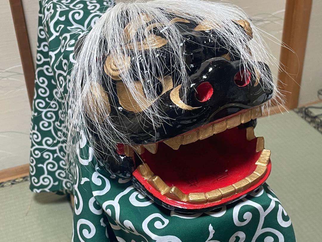 はなちゃん様専用 特注黒獅子 昼神小獅子造形工房作 - メルカリ