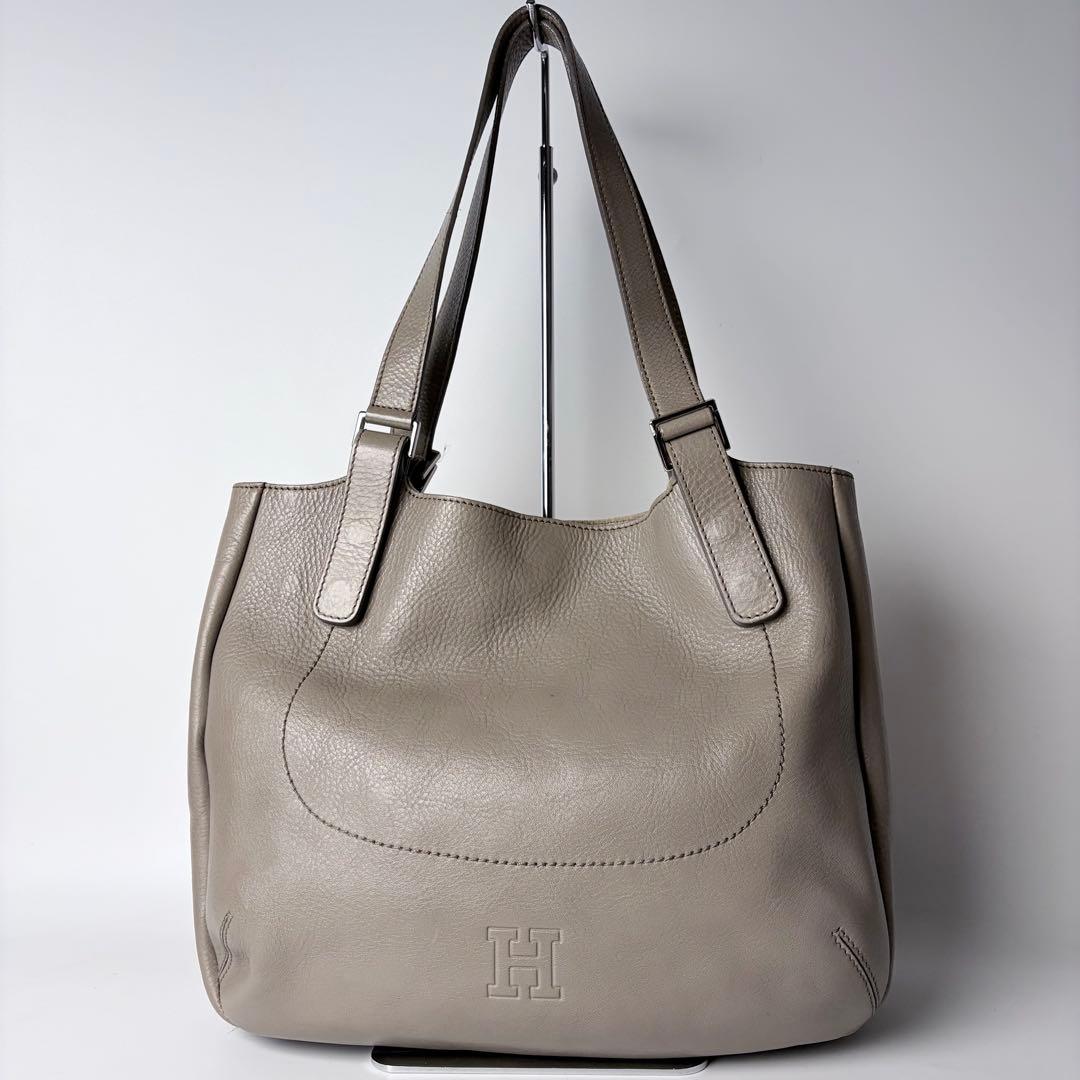 現行】ヒロフSOROソーロM2wayトートグレージュA4可イタリア製 - メルカリ