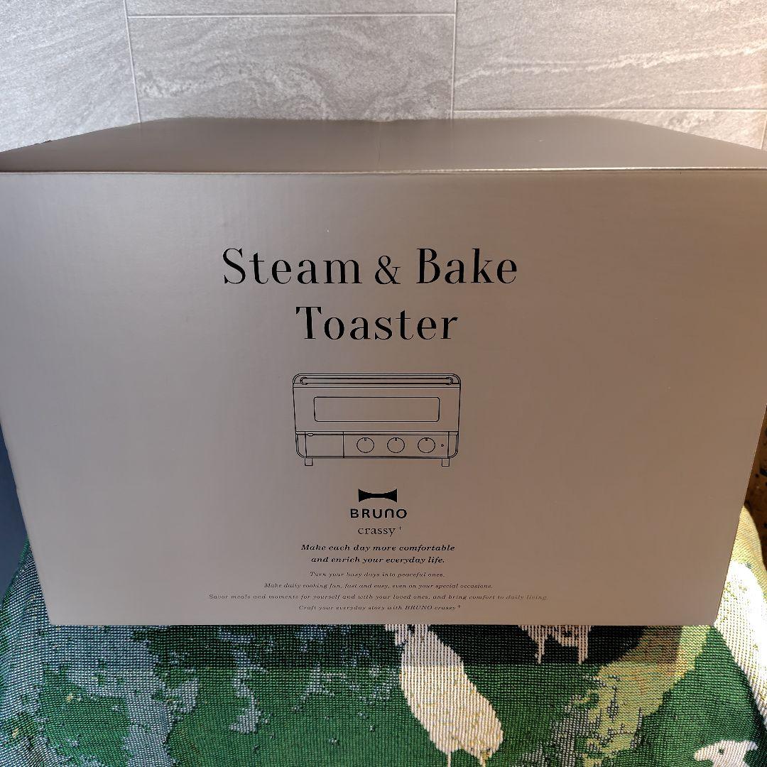 【新品未使用】BRUNO スチーム＆ベイクトースター ブラック 新品、未開封】BRUNO crassy スチーム&ベイクトースター ブラック