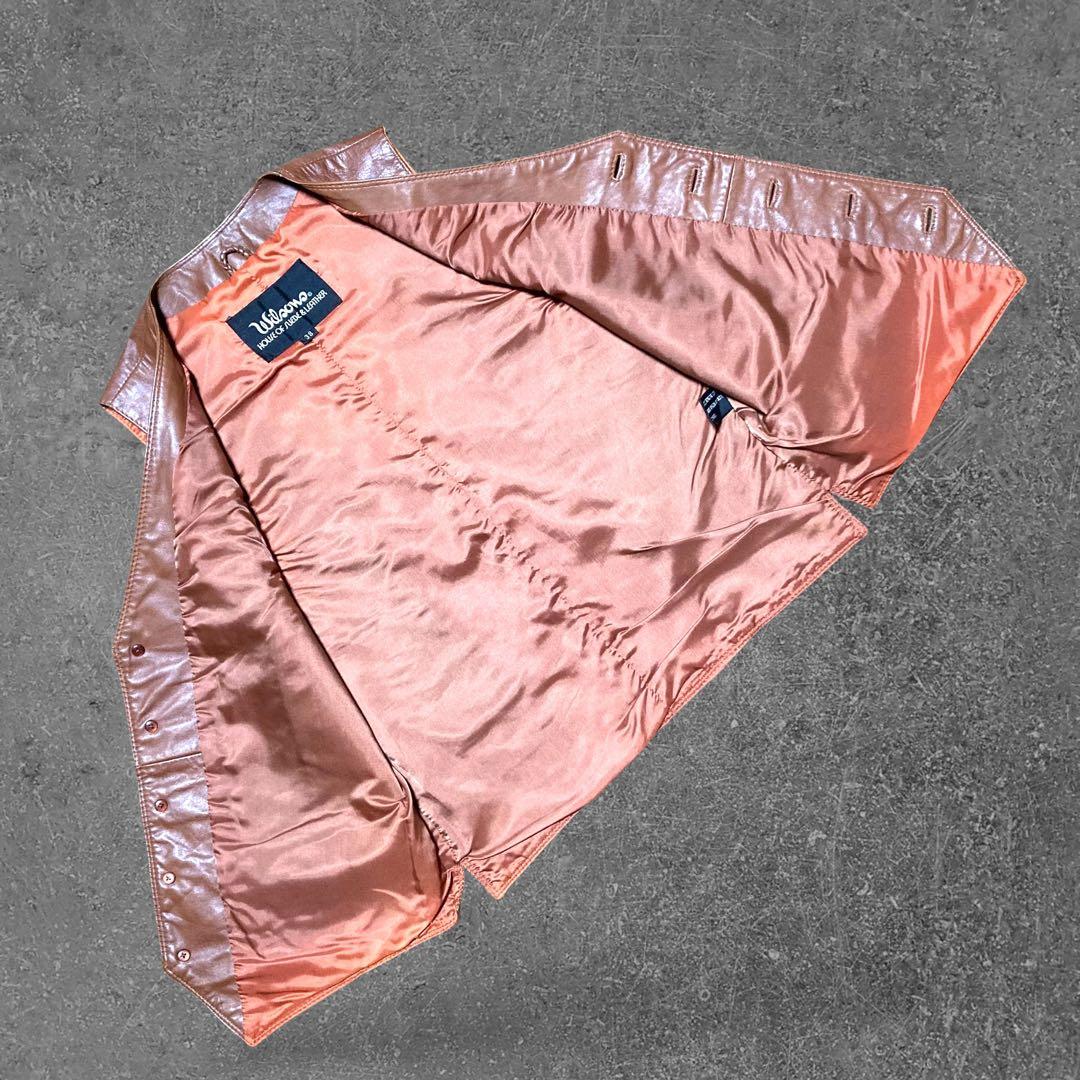 わと様専用 Vintage Vest ウイルソンズ レザー革ベストブラウンM