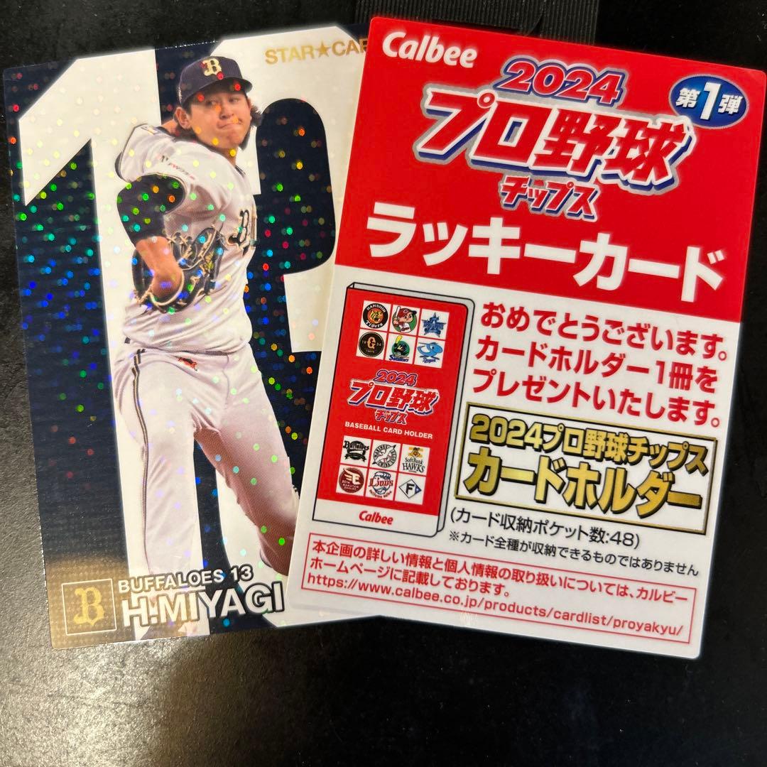プロ野球チップス2024 ラッキーカード 宮城大弥 - メルカリ