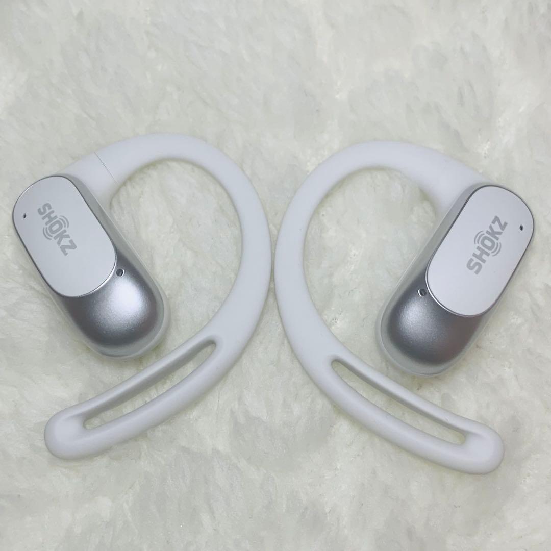 美品 SHOKZ OPENFIT AIR ホワイト 両耳 右R 右耳 左L 左耳 Shokz OpenFit Air White Open-Ear True Wireless Earbuds - Walmart.com