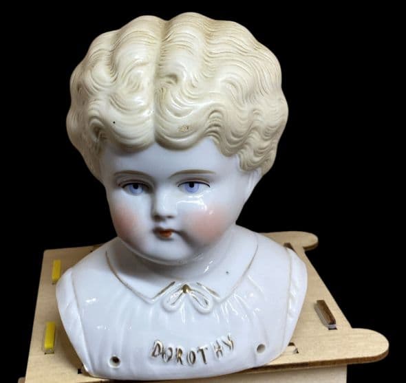 アンティーク★チャイナヘッドドール アンティーク チャイナヘッドドール 大きなショルダーヘッド 10.5×7.6