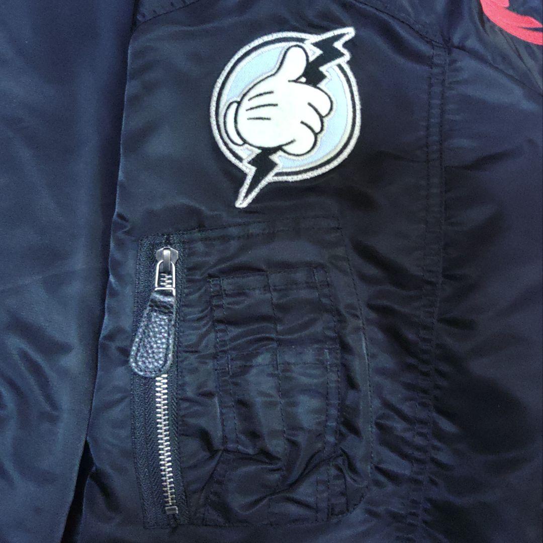 AVIREX×Disney MA-1 公式コラボ ミッキーマウス【ブラック☆L】 - メルカリ