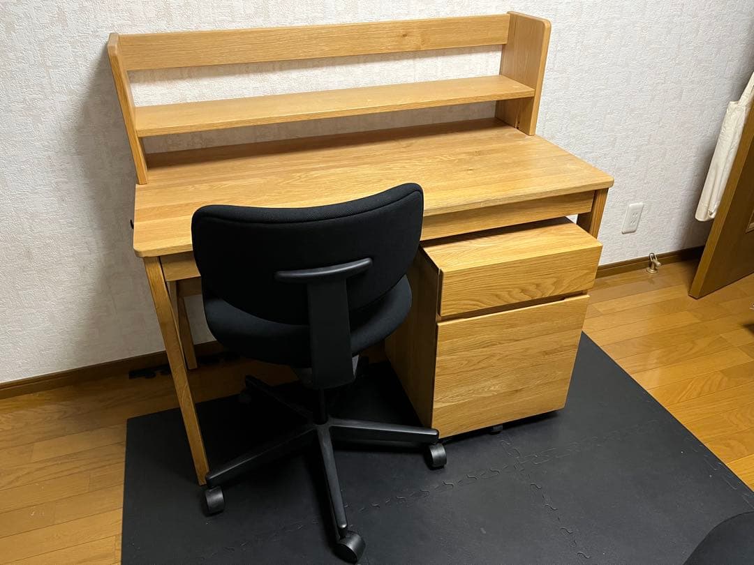 【直接引取り限定】無印　学習机机4点セット（デスク、キャビネット、上置き、椅子） デスク・キャビネット・ワゴン 通販 | 無印良品