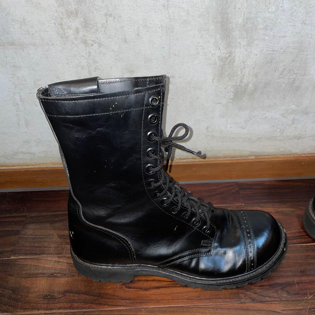 ビンテージ キャロライナ コンバットブーツ サイドジップ - メルカリ