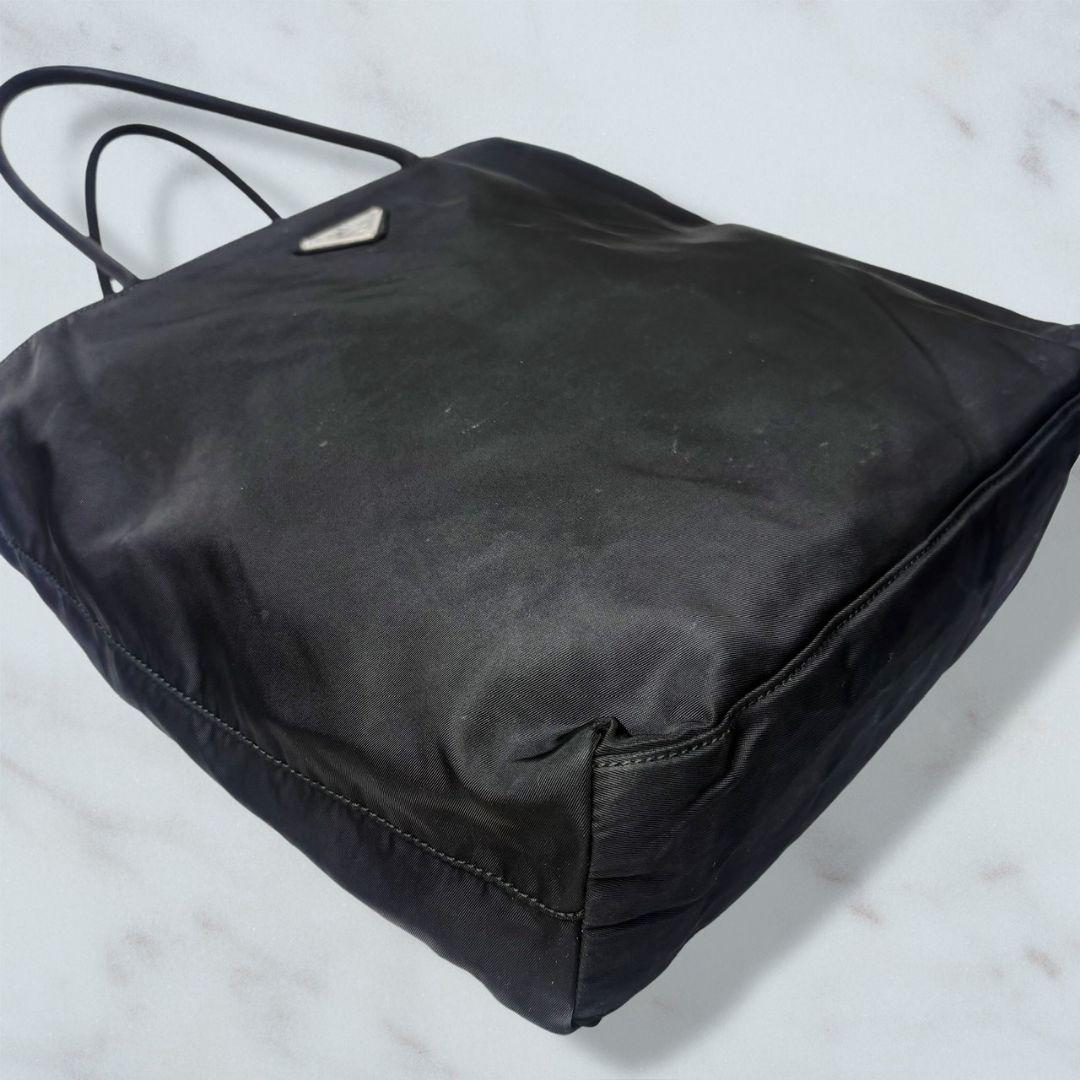 051 美品 PRADA ハンドバッグ トートバッグ 肩掛け 黒 of3 - メルカリ