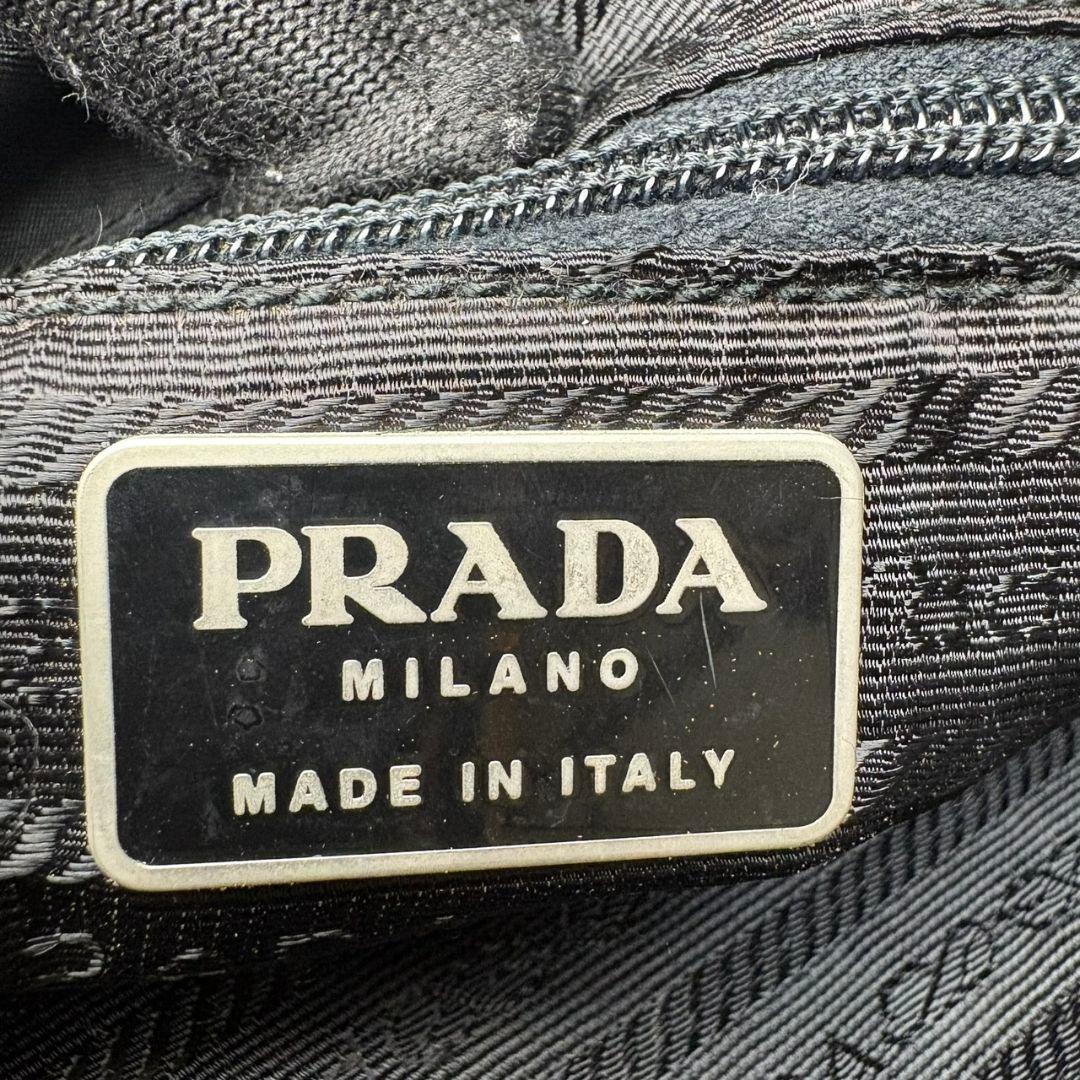 051 美品 PRADA ハンドバッグ トートバッグ 肩掛け 黒 of3 - メルカリ