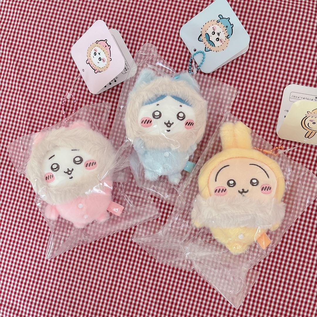 【新品.未開封】♡ちいかわ　フッサフッサなパジャママスコット 3点セット♡ ちいかわ フッサフッサなパジャママスコット（ちいかわ） | ちいかわ