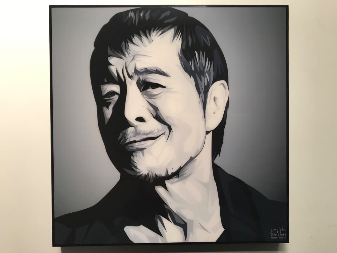 矢沢永吉 アートパネル 木製壁掛け 26x26 新品 - メルカリ