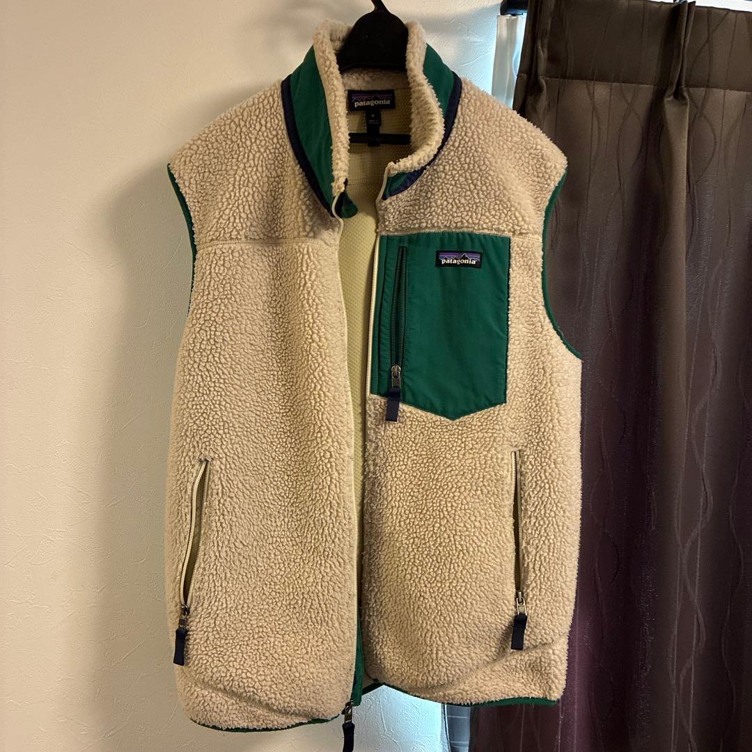 patagonia レトロＸ　 フリースベスト M クリーム/グリーン 楽天市場】パタゴニア メンズ ベスト 正規品 patagonia レトロX