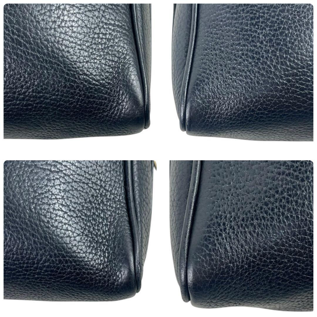 希少 グッチ ショルダーバッグ 2way インターロッキング ブラック