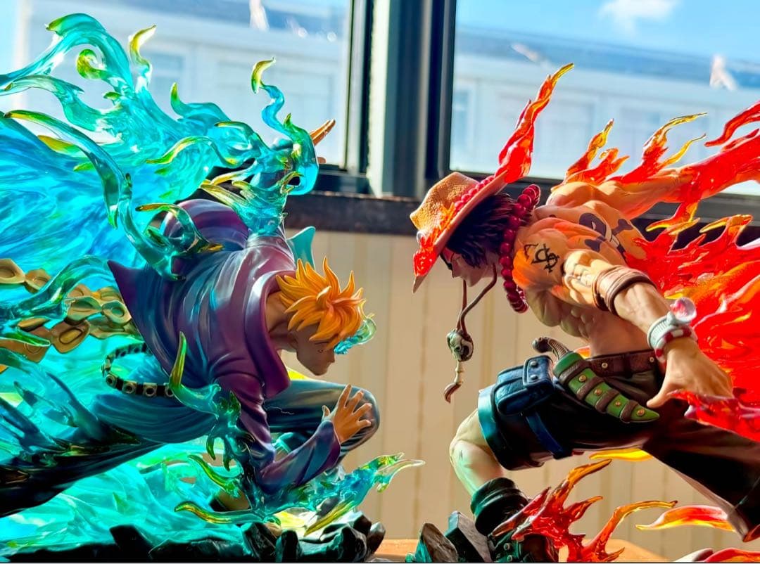 ワンピース エース＆マルコ【ドリフト】ガレージキット フィギュア1/8