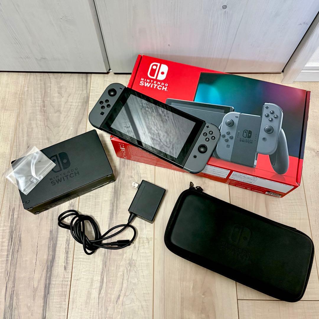 【バッテリー強化版】Switch グレー Nintendo HDMIケーブル無し Amazon.co.jp: 【整備済み品】 任天堂 Nintendo Switch Joy-Con(L)/(R