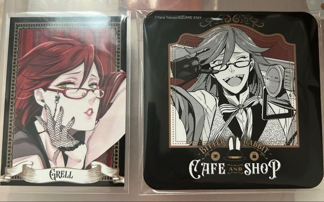 黒執事 グレル ビタラビカフェ 特典 コースター - メルカリ