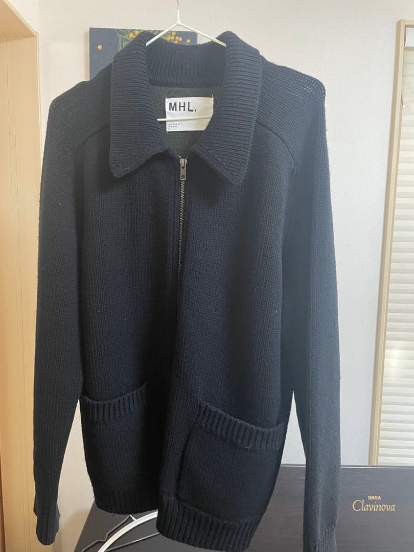 MHL マーガレットハウエル ニットジャケット ジップアップ