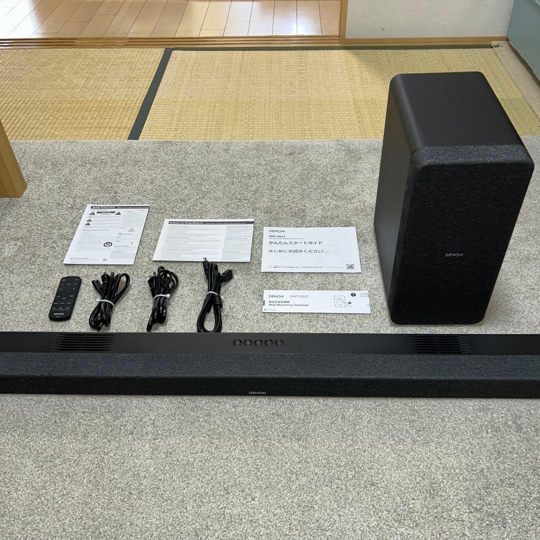 DENON デノン DHT-S517 サウンドバー DENON(デノン) DHT-S517 ワイヤレスサブウーハー付き Dolby Atmos